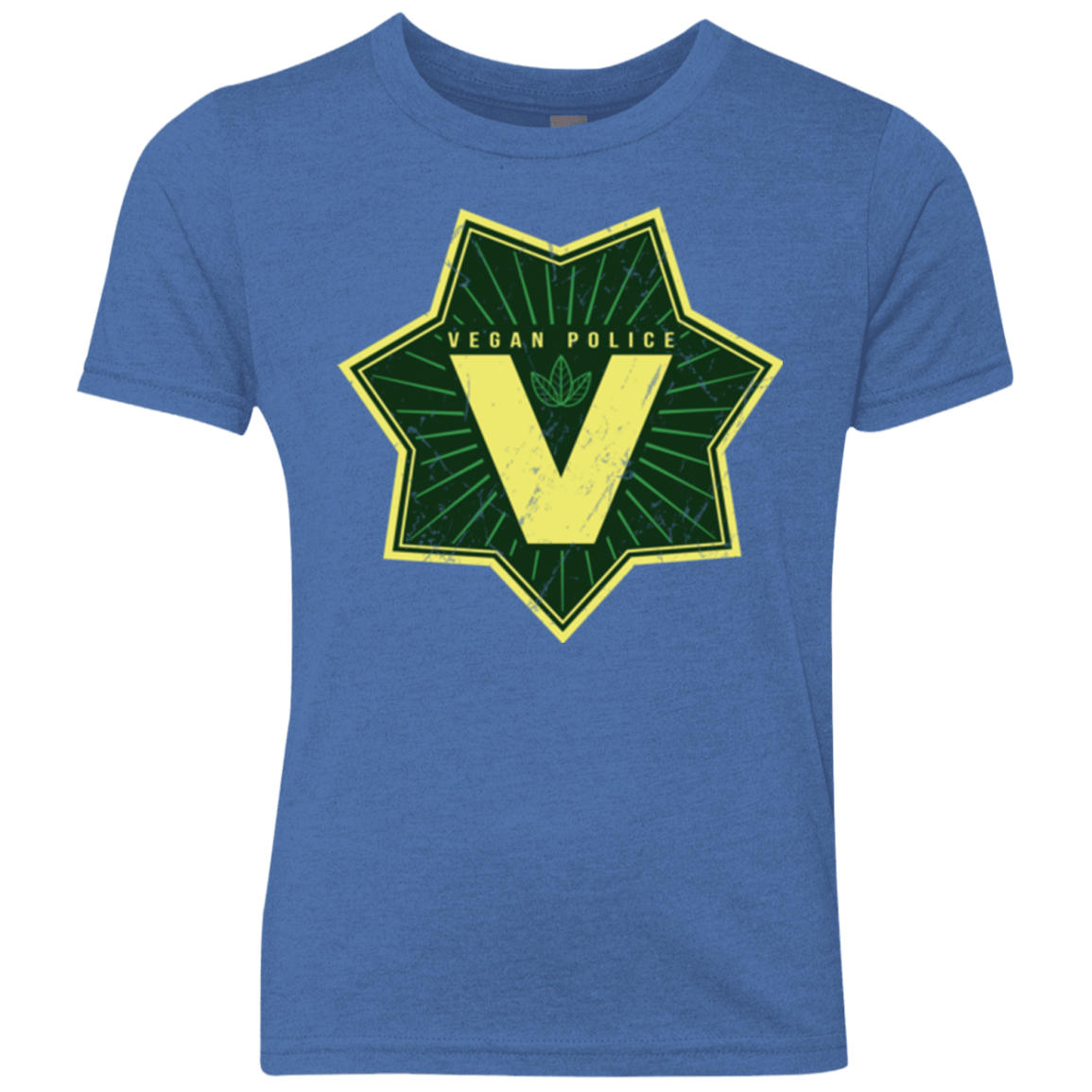 T-Shirts Vintage Royal / YXS Vegan Police Youth Triblend T-Shirt