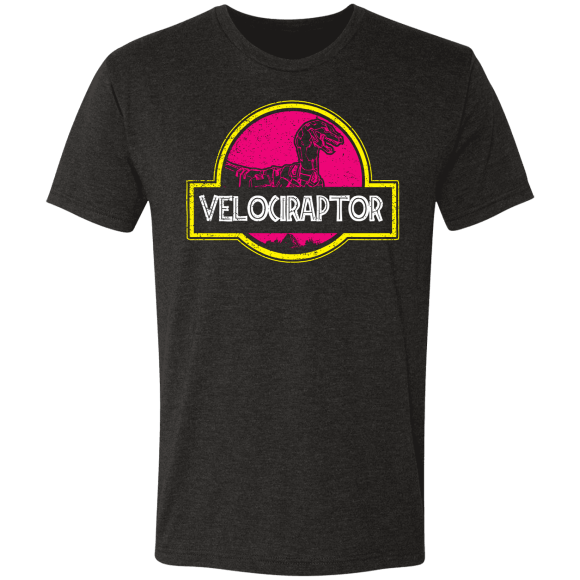 T-Shirts Vintage Black / S Velociraptor Men's Triblend T-Shirt