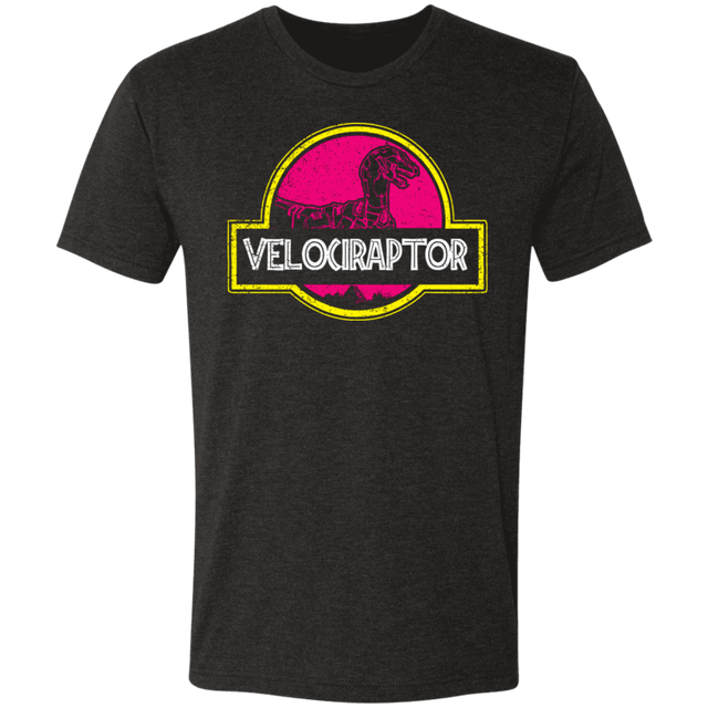 T-Shirts Vintage Black / S Velociraptor Men's Triblend T-Shirt