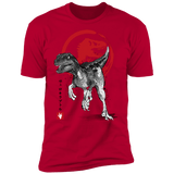 T-Shirts Red / S Velociraptor sumi-e Men's Premium T-Shirt