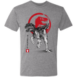 T-Shirts Premium Heather / S Velociraptor sumi-e Men's Triblend T-Shirt