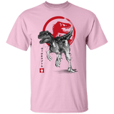 T-Shirts Light Pink / S Velociraptor sumi-e T-Shirt