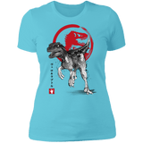 T-Shirts Cancun / S Velociraptor sumi-e Women's Premium T-Shirt
