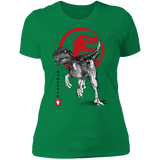 T-Shirts Kelly Green / S Velociraptor sumi-e Women's Premium T-Shirt