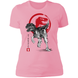 T-Shirts Light Pink / S Velociraptor sumi-e Women's Premium T-Shirt