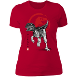T-Shirts Red / S Velociraptor sumi-e Women's Premium T-Shirt