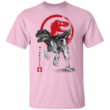 T-Shirts Light Pink / YXS Velociraptor sumi-e Youth T-Shirt