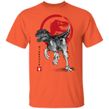 T-Shirts Orange / YXS Velociraptor sumi-e Youth T-Shirt