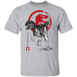 T-Shirts Sport Grey / YXS Velociraptor sumi-e Youth T-Shirt