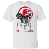 T-Shirts White / YXS Velociraptor sumi-e Youth T-Shirt