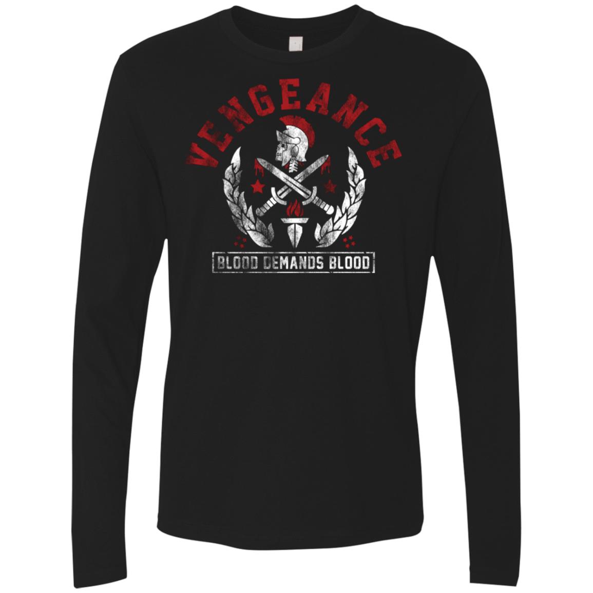 T-Shirts Black / S Vengeance Men's Premium Long Sleeve