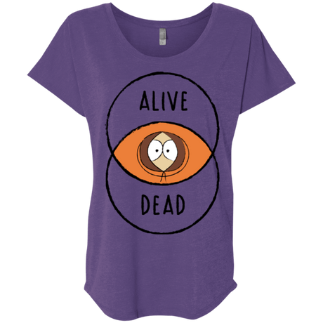 T-Shirts Purple Rush / X-Small Venny Triblend Dolman Sleeve