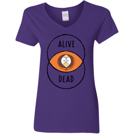 T-Shirts Purple / S Venny Women's V-Neck T-Shirt