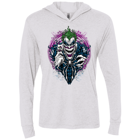 T-Shirts Heather White / X-Small Venomous Joke Triblend Long Sleeve Hoodie Tee