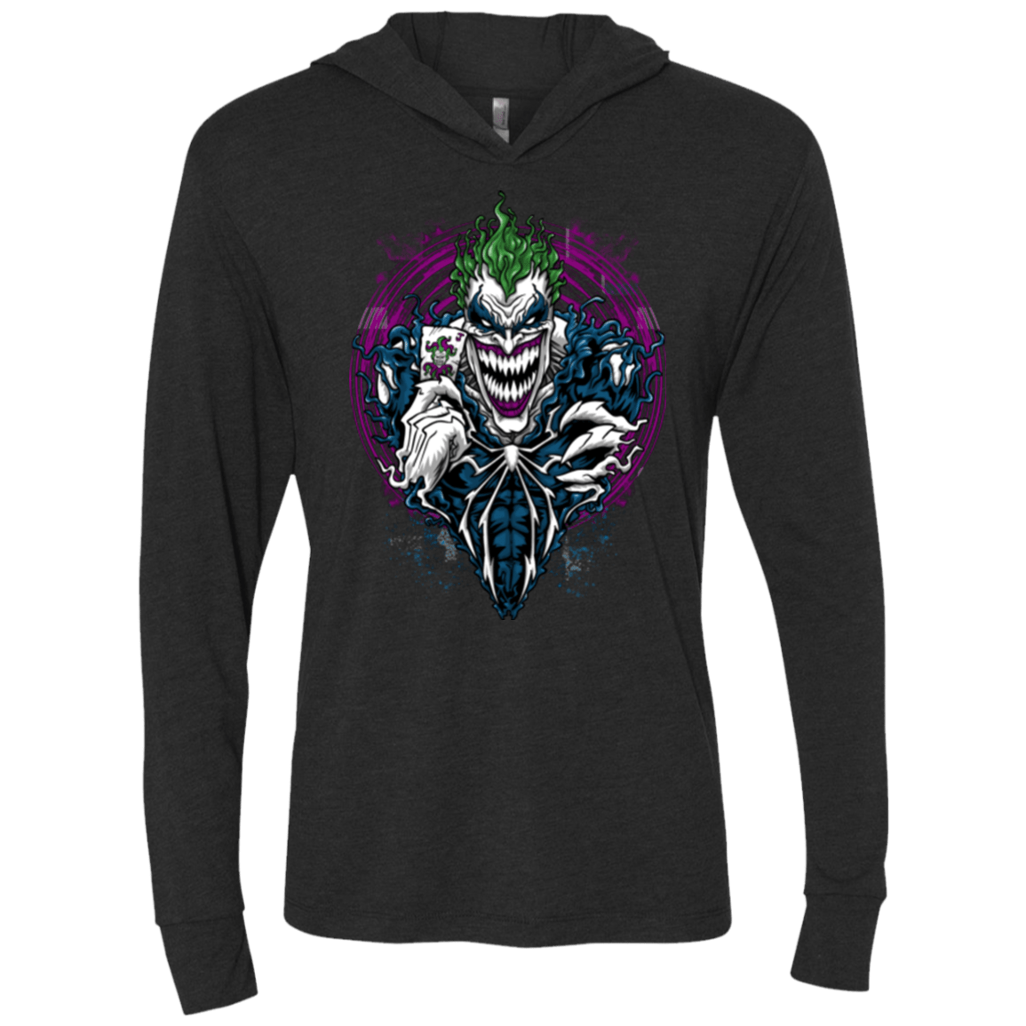 T-Shirts Vintage Black / X-Small Venomous Joke Triblend Long Sleeve Hoodie Tee