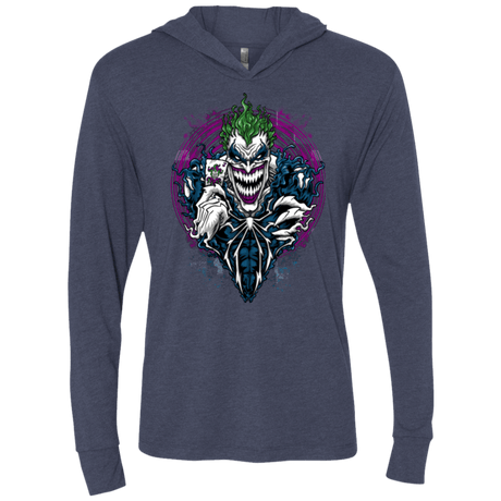 T-Shirts Vintage Navy / X-Small Venomous Joke Triblend Long Sleeve Hoodie Tee