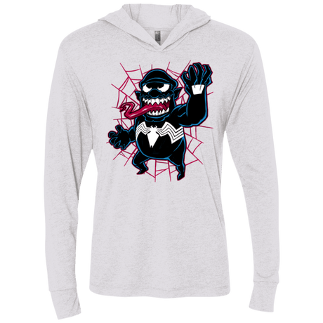 T-Shirts Heather White / X-Small Venow Triblend Long Sleeve Hoodie Tee