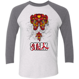 T-Shirts Heather White/Premium Heather / X-Small Veronica Men's Triblend 3/4 Sleeve