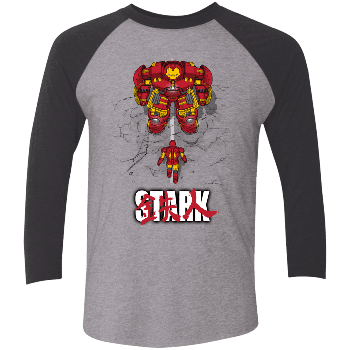 T-Shirts Premium Heather/Vintage Black / X-Small Veronica Men's Triblend 3/4 Sleeve