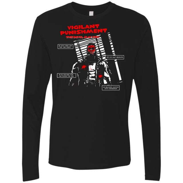 T-Shirts Black / S Vigilant Men's Premium Long Sleeve