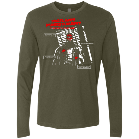 T-Shirts Military Green / S Vigilant Men's Premium Long Sleeve