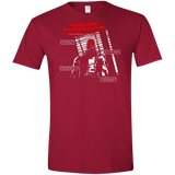 T-Shirts Cardinal Red / S Vigilant Men's Semi-Fitted Softstyle