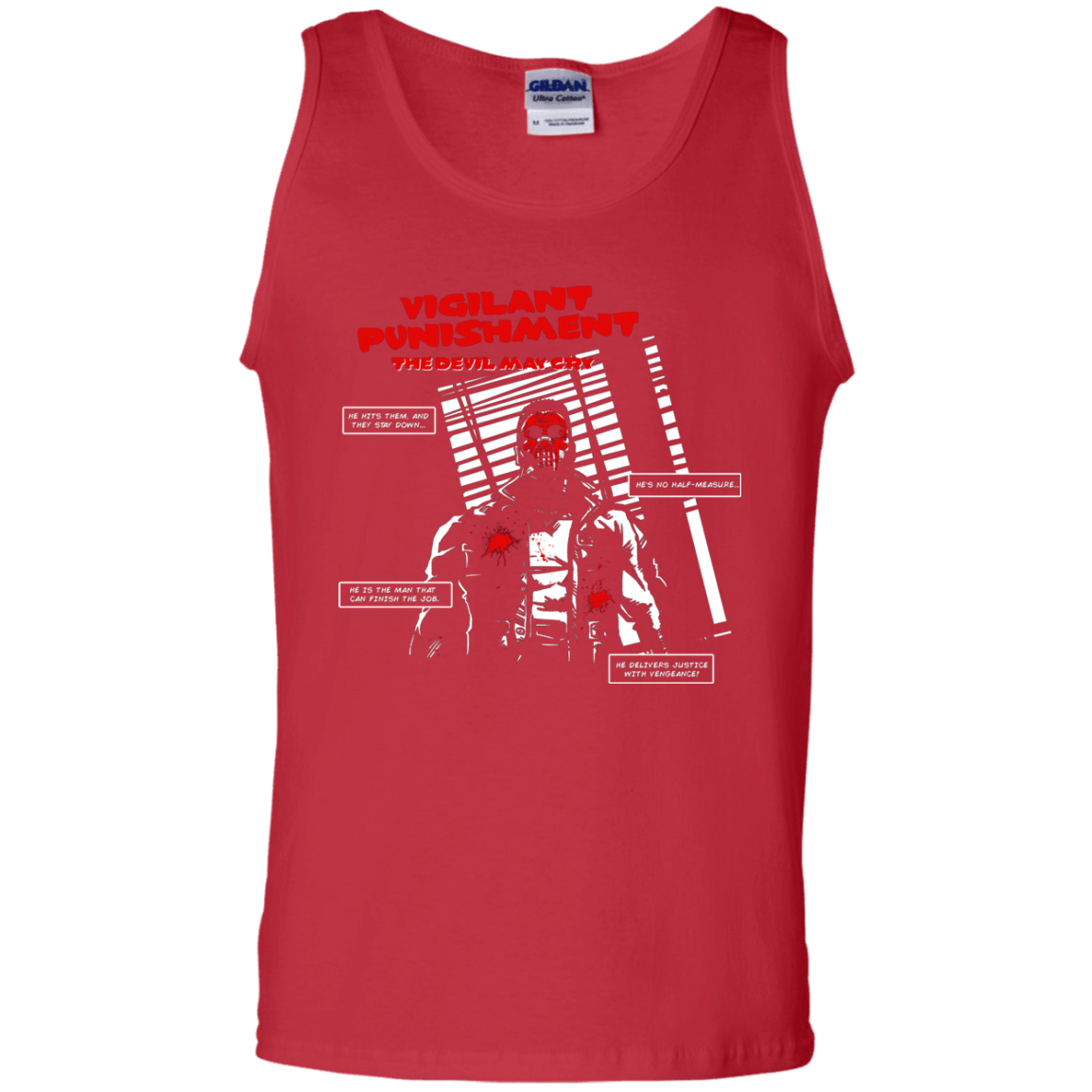 T-Shirts Red / S Vigilant Men's Tank Top