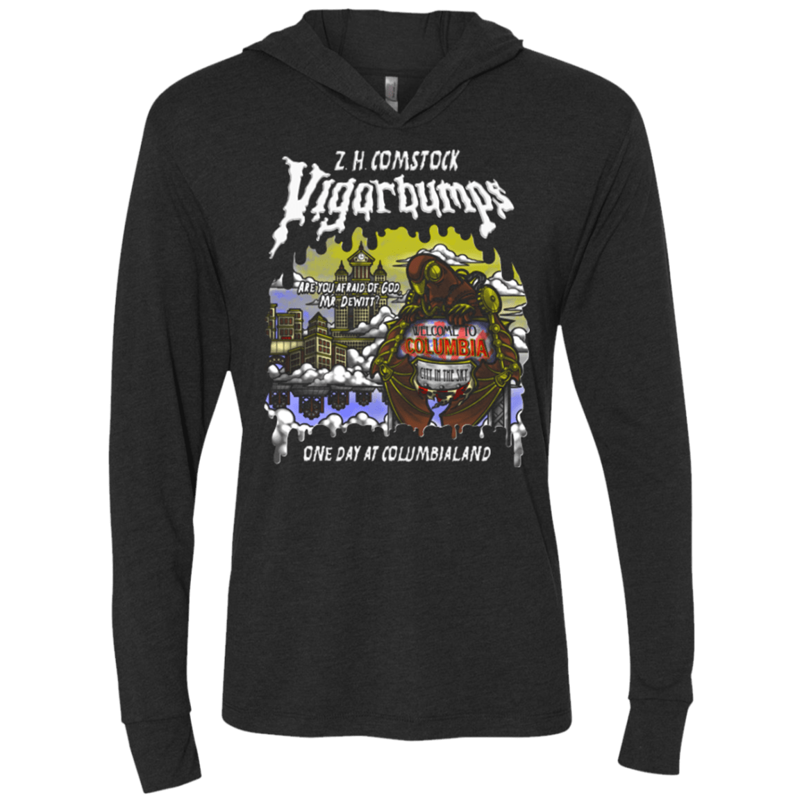 T-Shirts Vintage Black / X-Small Vigorbumps Triblend Long Sleeve Hoodie Tee