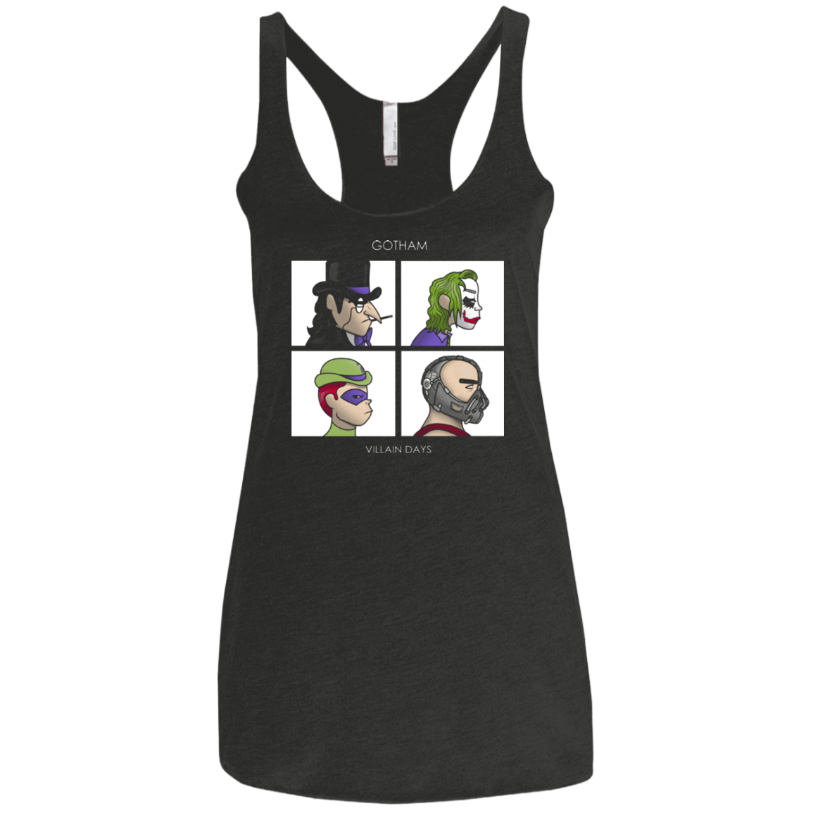 T-Shirts Vintage Black / X-Small Villain Days Women's Triblend Racerback Tank