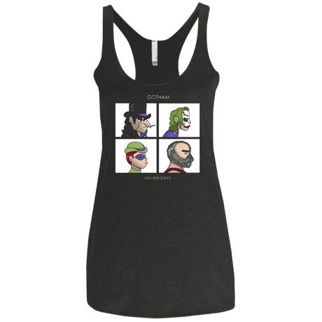 T-Shirts Vintage Black / X-Small Villain Days Women's Triblend Racerback Tank