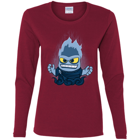 T-Shirts Cardinal / S Villain Inside Women's Long Sleeve T-Shirt