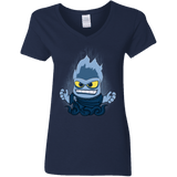 T-Shirts Navy / S Villain Inside Women's V-Neck T-Shirt