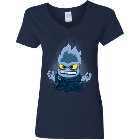 T-Shirts Navy / S Villain Inside Women's V-Neck T-Shirt