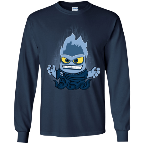 T-Shirts Navy / YS Villain Inside Youth Long Sleeve T-Shirt