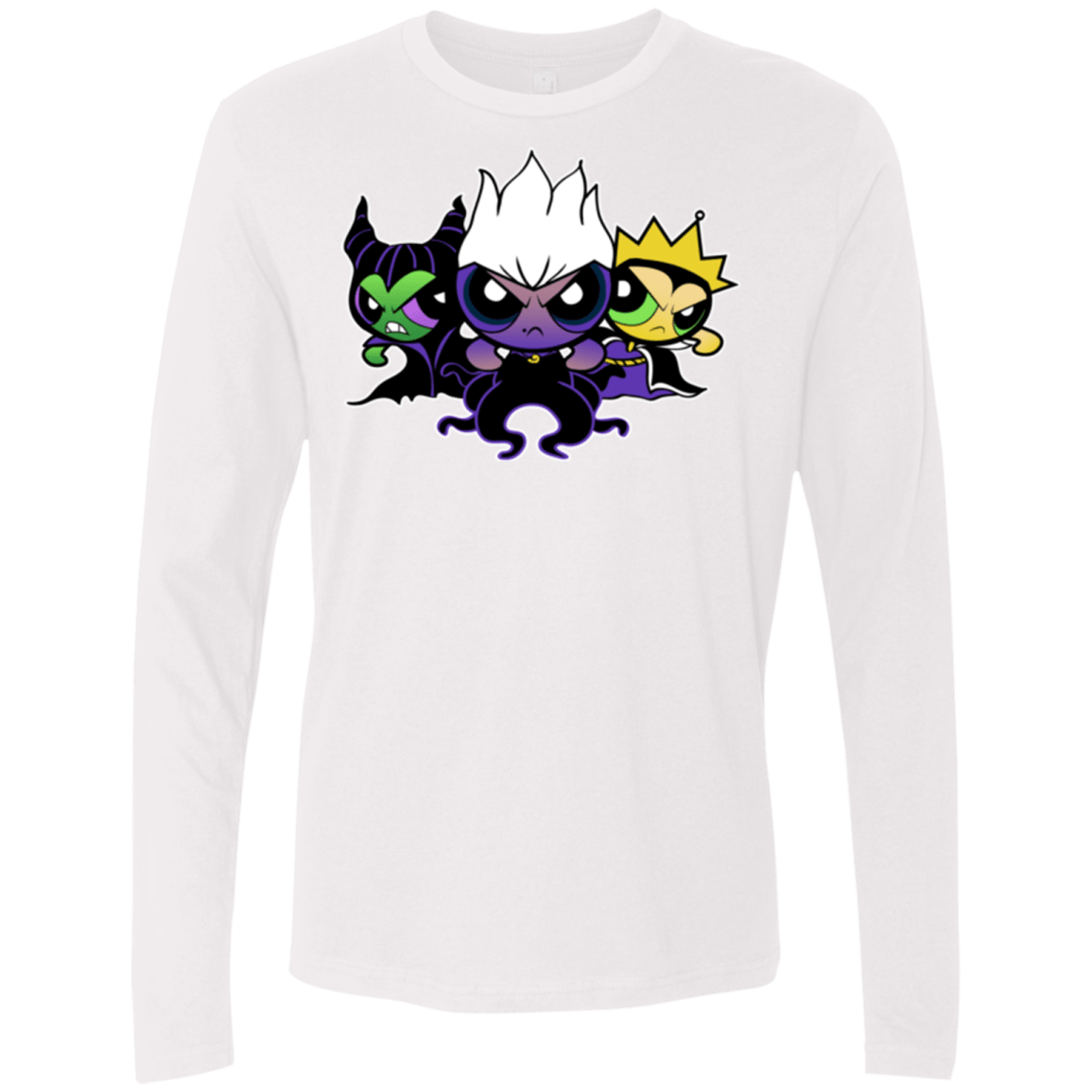 T-Shirts White / Small Villain Puff Girls Men's Premium Long Sleeve