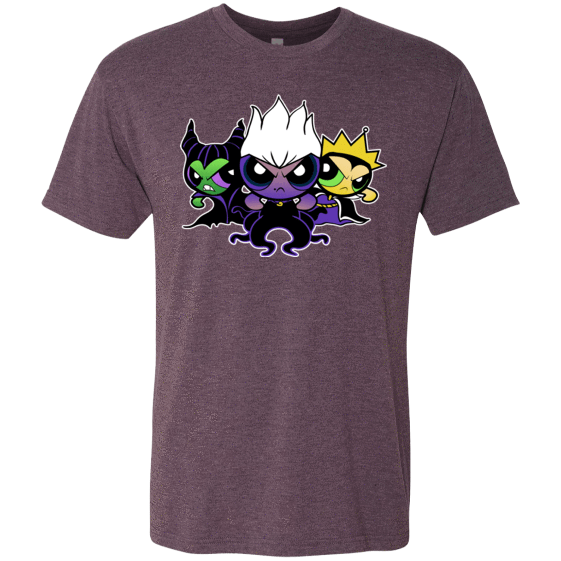 T-Shirts Vintage Purple / Small Villain Puff Girls Men's Triblend T-Shirt