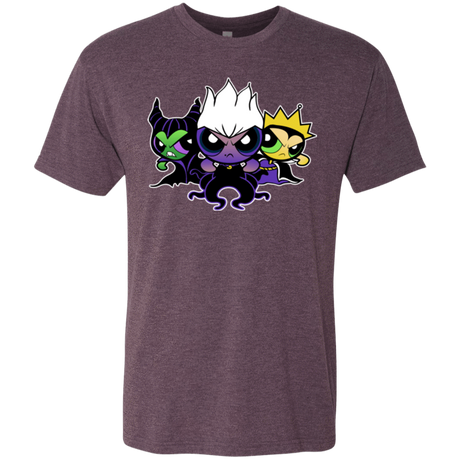 T-Shirts Vintage Purple / Small Villain Puff Girls Men's Triblend T-Shirt