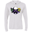 T-Shirts Heather White / X-Small Villain Puff Girls Triblend Long Sleeve Hoodie Tee