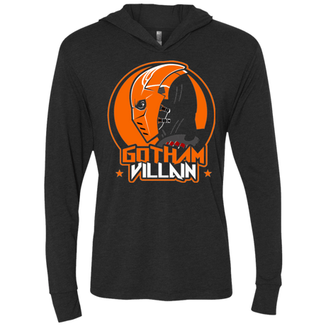 T-Shirts Vintage Black / X-Small Villain v2 Triblend Long Sleeve Hoodie Tee