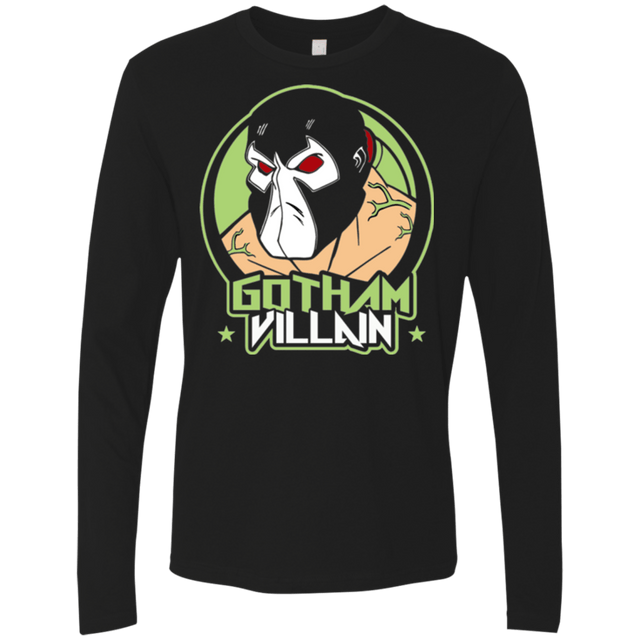 T-Shirts Black / Small Villain v4 Men's Premium Long Sleeve