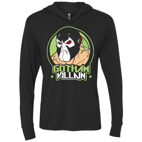 T-Shirts Vintage Black / X-Small Villain v4 Triblend Long Sleeve Hoodie Tee