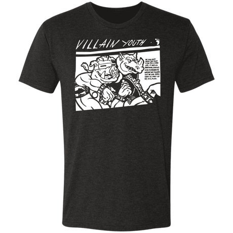 T-Shirts Vintage Black / S Villain Youth Men's Triblend T-Shirt