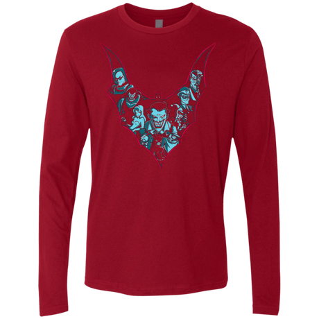T-Shirts Cardinal / Small VILLAINS SHADOWS Men's Premium Long Sleeve