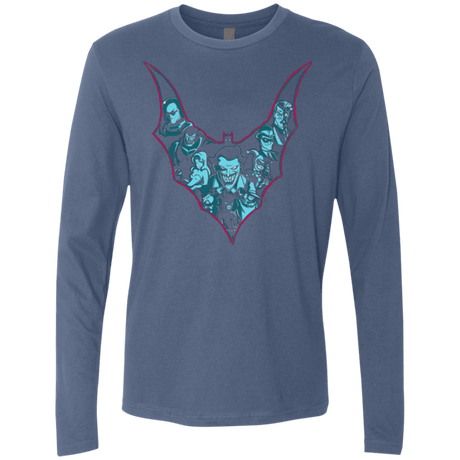 T-Shirts Indigo / Small VILLAINS SHADOWS Men's Premium Long Sleeve