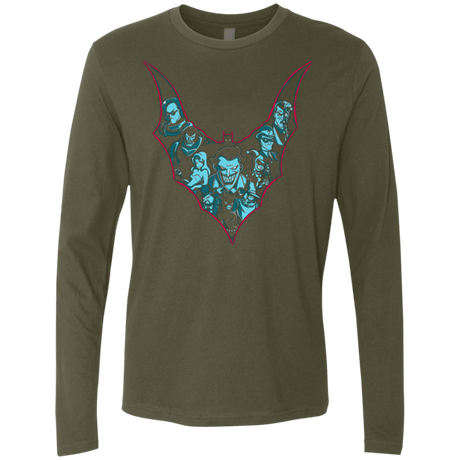 T-Shirts Military Green / Small VILLAINS SHADOWS Men's Premium Long Sleeve