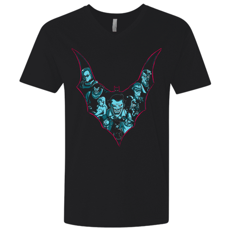 T-Shirts Black / X-Small VILLAINS SHADOWS Men's Premium V-Neck