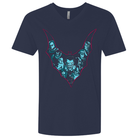 T-Shirts Midnight Navy / X-Small VILLAINS SHADOWS Men's Premium V-Neck