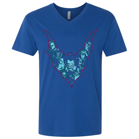 T-Shirts Royal / X-Small VILLAINS SHADOWS Men's Premium V-Neck
