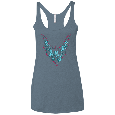T-Shirts Indigo / X-Small VILLAINS SHADOWS Women's Triblend Racerback Tank