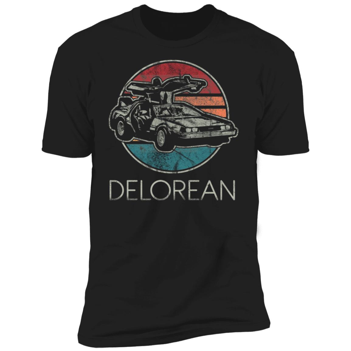 T-Shirts Black / X-Small Vintage Delorean Men's Premium T-Shirt